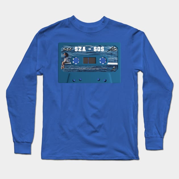 Cassette SZA - SOS Long Sleeve T-Shirt by Oldies Goodies!